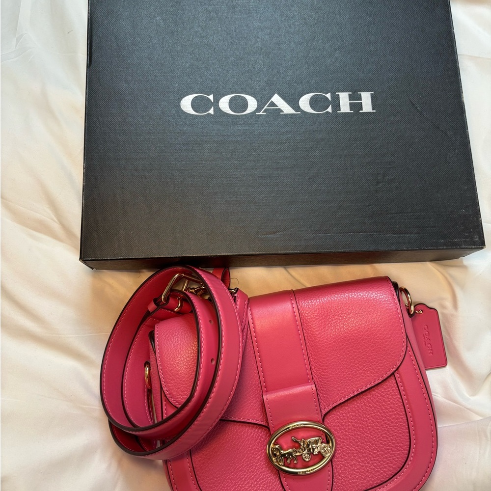 Coach Pink Leather Crossbody Bag